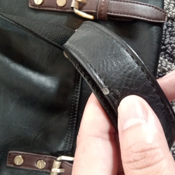 Republic Womens Vegan Leather Messanger Laptop Bag Womens - Picture 12 of 12